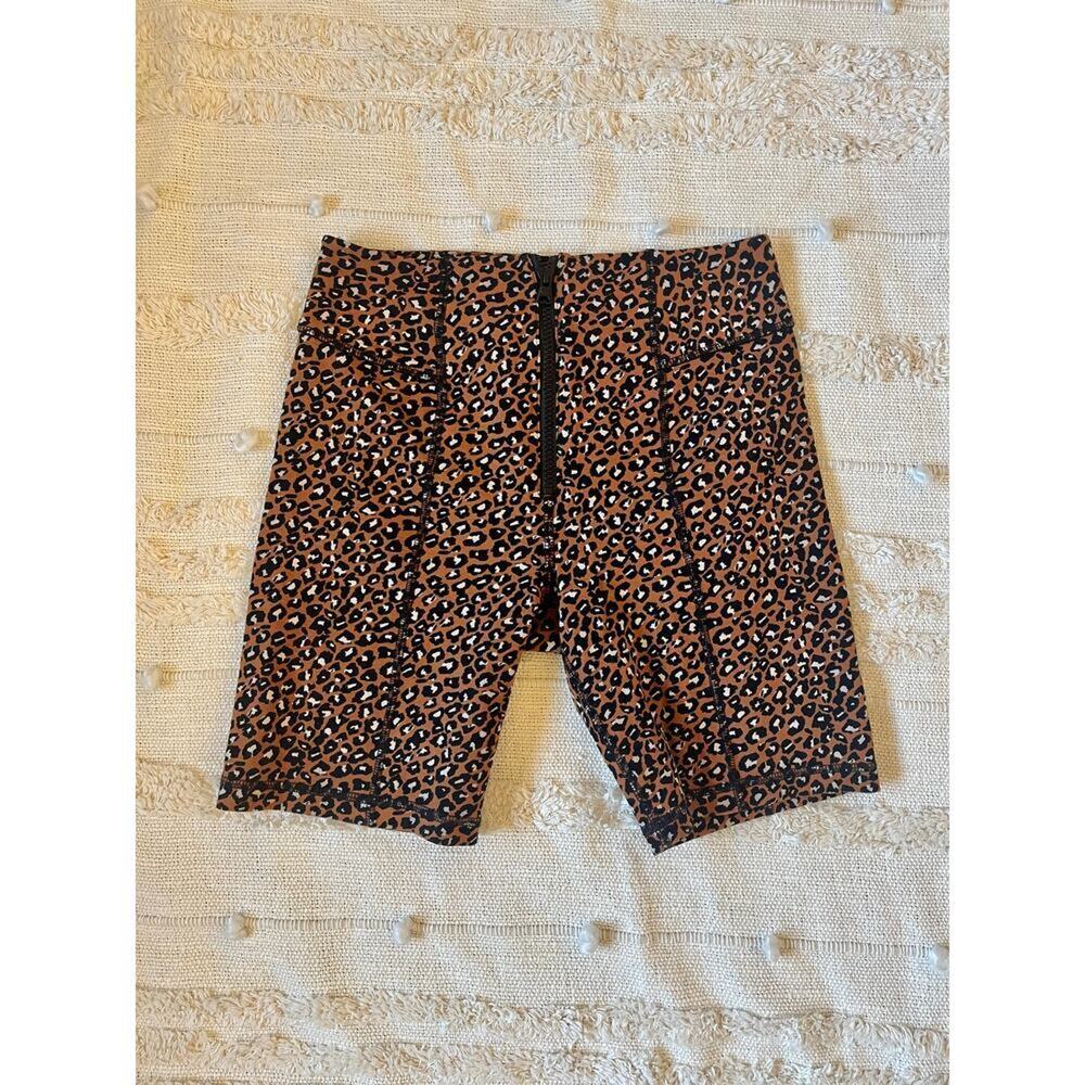 Free People Lucky Strike Leopard Print Bike Shorts small - Picture 6 of 7